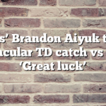 49ers’ Brandon Aiyuk talks spectacular TD catch vs Lions: ‘Great luck’