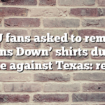BYU fans asked to remove ‘Horns Down’ shirts during game against Texas: report