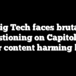 Big Tech faces brutal questioning on Capitol Hill over content harming kids