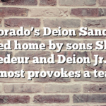 Colorado’s Deion Sanders gifted home by sons Shilo, Shedeur and Deion Jr.: ‘It almost provokes a tear’