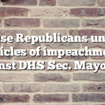 House Republicans unveil articles of impeachment against DHS Sec. Mayorkas