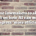 House lawmakers to shine light on how AI can make Congress ‘more efficient’