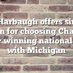 Jim Harbaugh offers simple reason for choosing Chargers after winning national title with Michigan