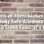 Parents of 49ers kicker Jake Moody face dilemma as lifelong Lions fans: ‘It’s tough’