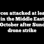 US forces attacked at least 160 times in the Middle East since mid-October after Sunday’s drone strike