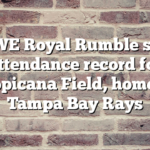 WWE Royal Rumble sets attendance record for Tropicana Field, home of Tampa Bay Rays