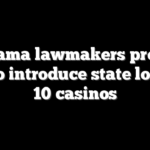Alabama lawmakers propose bill to introduce state lottery, 10 casinos