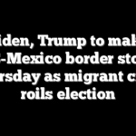 Biden, Trump to make US-Mexico border stops Thursday as migrant crisis roils election