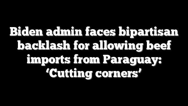 Biden admin faces bipartisan backlash for allowing beef imports from Paraguay: ‘Cutting corners’