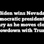 Biden wins Nevada Democratic presidential primary as he moves closer to showdown with Trump