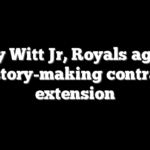 Bobby Witt Jr, Royals agree to history-making contract extension