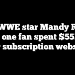 Ex-WWE star Mandy Rose says one fan spent $55K on her subscription website