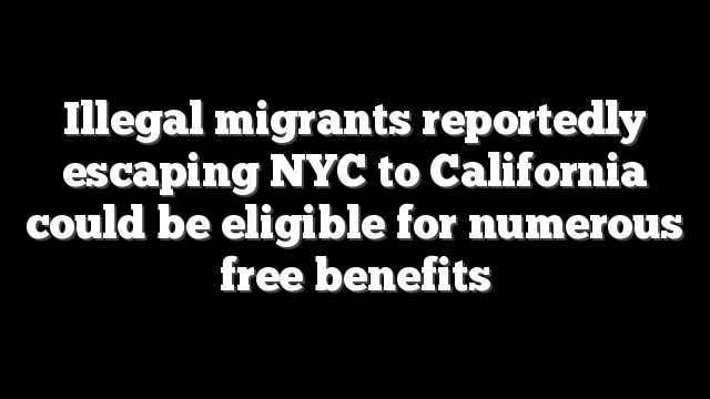 Illegal migrants reportedly escaping NYC to California could be eligible for numerous free benefits