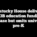 Kentucky House delivers $1.3B education funding increase but omits universal pre-K