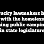 Kentucky lawmakers break bread with the homeless while weighing public camping ban in state legislature