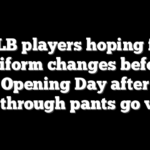 MLB players hoping for uniform changes before Opening Day after see-through pants go viral