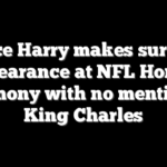 Prince Harry makes surprise appearance at NFL Honors ceremony with no mention of King Charles