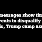 Text messages show timeline of events to disqualify Fani Willis, Trump camp asserts