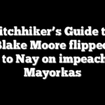 The Hitchhiker’s Guide to why Rep. Blake Moore flipped from Yea to Nay on impeaching Mayorkas
