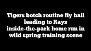 Tigers botch routine fly ball leading to Rays inside-the-park home run in wild spring training scene