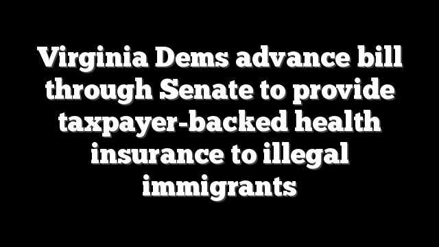 Virginia Dems advance bill through Senate to provide taxpayer-backed health insurance to illegal immigrants