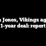 Aaron Jones, Vikings agree to 1-year deal: report