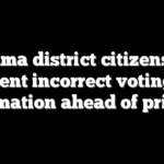 Alabama district citizens were sent incorrect voting information ahead of primary