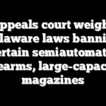 Appeals court weighs Delaware laws banning certain semiautomatic firearms, large-capacity magazines