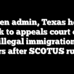 Biden admin, Texas head back to appeals court over anti-illegal immigration law, hours after SCOTUS ruling