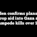 Biden confirms plans to airdrop aid into Gaza after stampede kills over 100