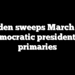Biden sweeps March 19 Democratic presidential primaries