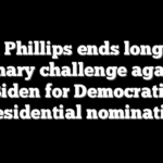 Dean Phillips ends long-shot primary challenge against Biden for Democratic presidential nomination