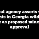 Federal agency asserts water rights in Georgia wildlife refuge as proposed mine nears approval