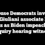 House Democrats invite ex-Giuliani associate Lev Parnas as Biden impeachment inquiry hearing witness