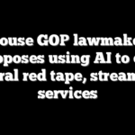 House GOP lawmaker proposes using AI to cut federal red tape, streamline services