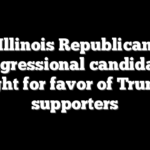 Illinois Republican congressional candidates fight for favor of Trump supporters