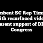 Incumbent SC Rep Timmons hit with resurfaced videos of apparent support of DEI in Congress