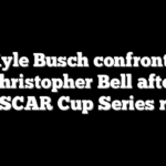 Kyle Busch confronts Christopher Bell after NASCAR Cup Series race