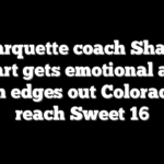 Marquette coach Shaka Smart gets emotional after team edges out Colorado to reach Sweet 16