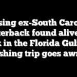 Missing ex-South Carolina quarterback found alive on a kayak in the Florida Gulf after fishing trip goes awry