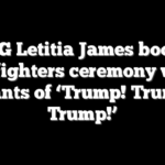 NY AG Letitia James booed at firefighters ceremony with chants of ‘Trump! Trump! Trump!’