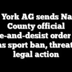 New York AG sends Nassau County official cease-and-desist order over trans sport ban, threatens legal action