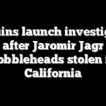 Penguins launch investigation after Jaromir Jagr bobbleheads stolen in California