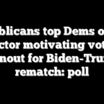 Republicans top Dems on key factor motivating voter turnout for Biden-Trump rematch: poll