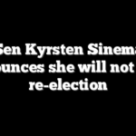 Sen Kyrsten Sinema announces she will not seek re-election