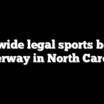 Statewide legal sports betting underway in North Carolina