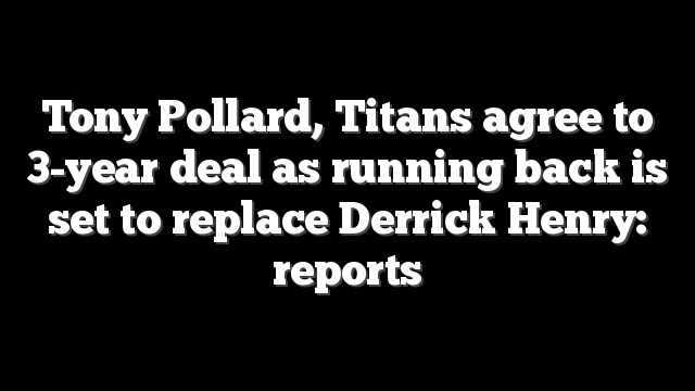 Tony Pollard, Titans agree to 3-year deal as running back is set to replace Derrick Henry: reports