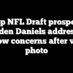 Top NFL Draft prospect Jayden Daniels addresses elbow concerns after viral photo