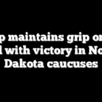 Trump maintains grip on GOP nod with victory in North Dakota caucuses