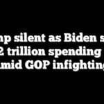 Trump silent as Biden signs $1.2 trillion spending bill amid GOP infighting